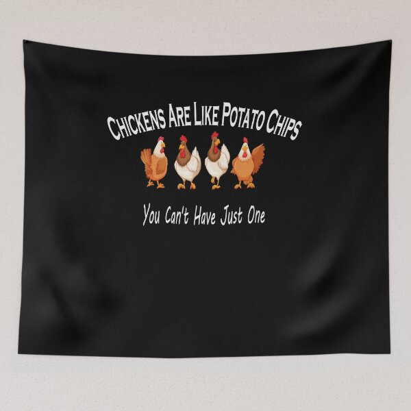 Item preview, Chickens Are Like Potato Chips You Can't Have Just One Shirt, Poulet, Restaurant, CHICKEN CROUSTY, Funny Shirt, Valentine Shirt gift, Valentine Day Cut File, gift for Mom, dad gift, gift for birthday  designed and sold by GAIDREDA.