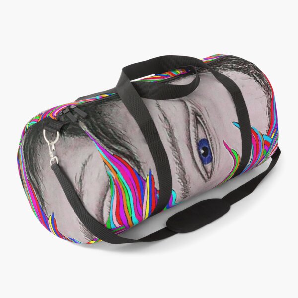 Item preview, Psychedelic Portrait and Flowing Rainbow Color, Large Repeating Pattern designed and sold by Nicolette Olivier.