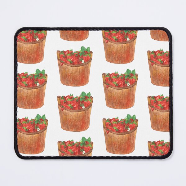Item preview, Rustic Watercolor Strawberry Fruit Bucket designed and sold by silviaol.