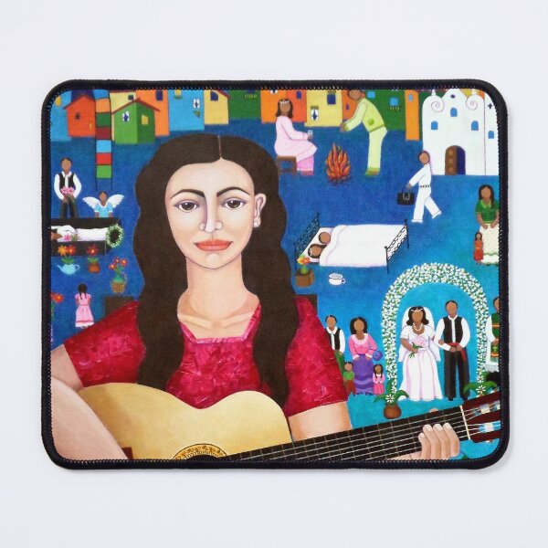 Item preview, Violeta Parra singing her song black wedding II designed and sold by Madalena Lobao-Tello.