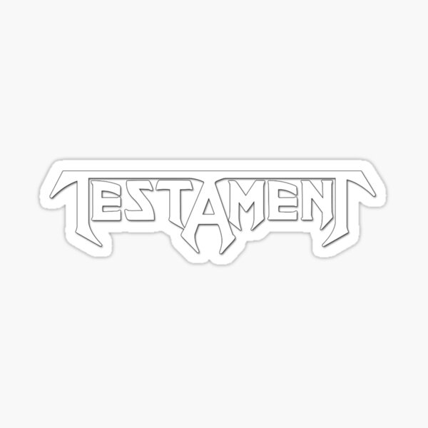 "Testament logo" Sticker for Sale by KyleAemisegger8 Redbubble