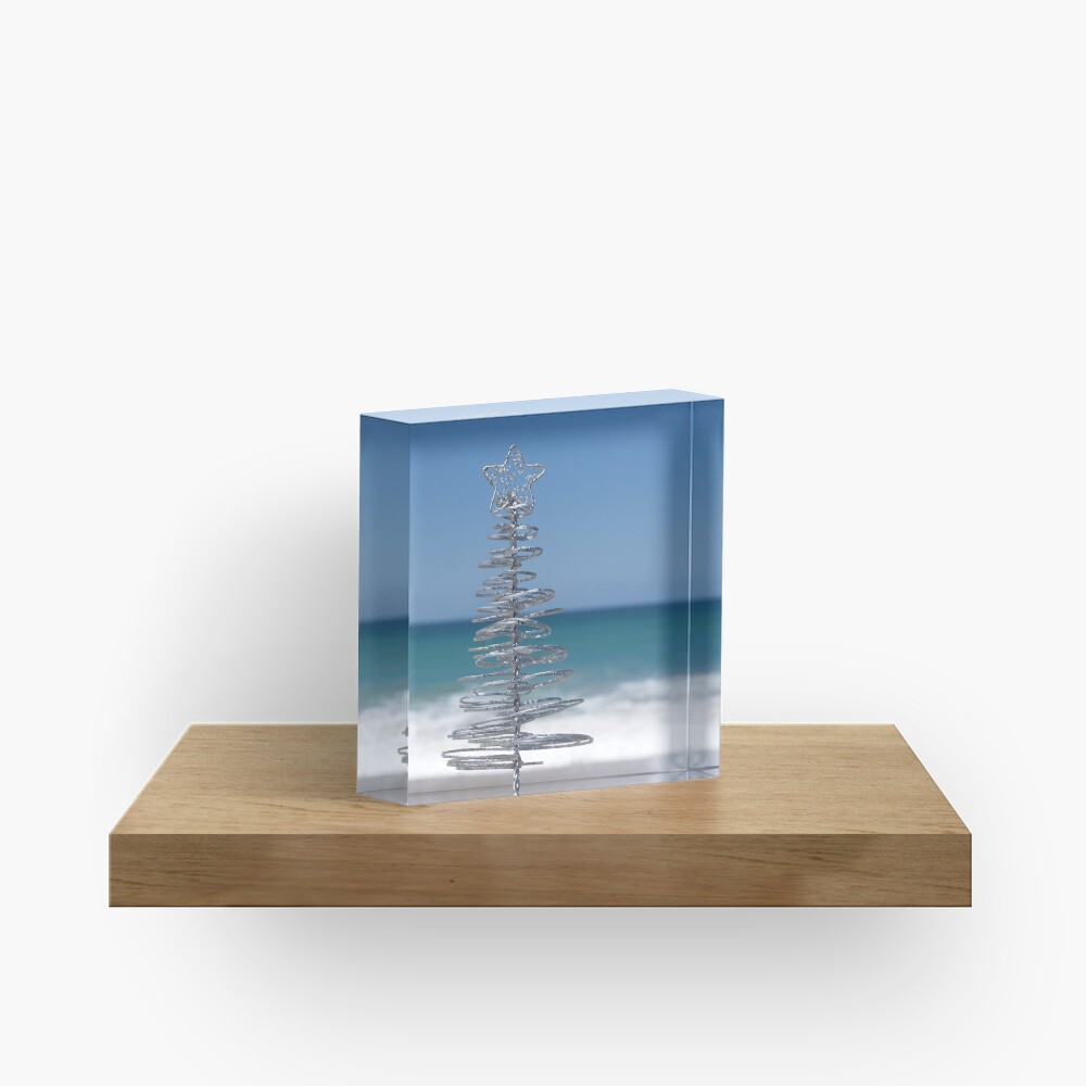 Silver Tree Acrylic Block