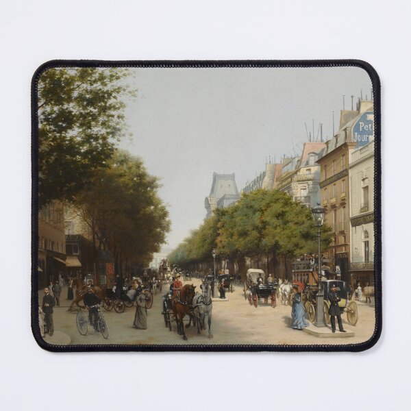 Item preview, Le Boulevard des Italiens | Edmond Georges Grandjean | 1889 Paris Cityscape Art designed and sold by CJET.