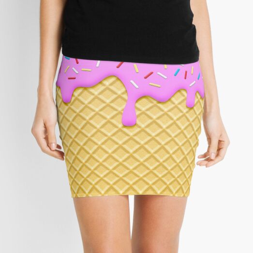 Helado de fresa Minifalda