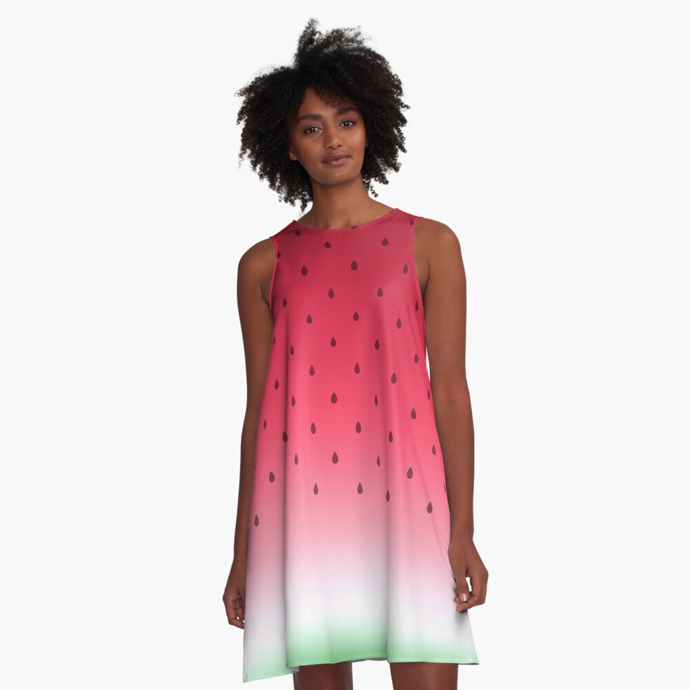 Watermelon A-Line Dress