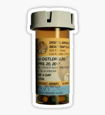 digital druglord pill bottle merch - blackbear Sticker
