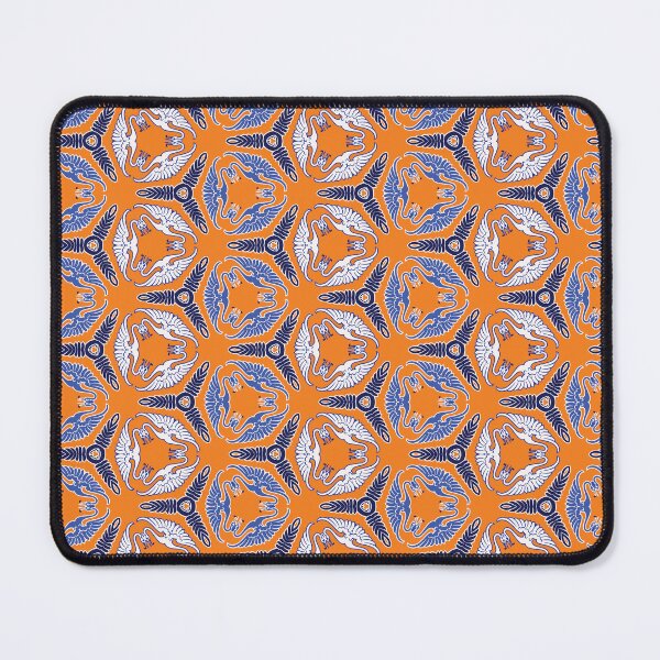 Item preview, Orange and Blue Retro inspired trio of swans designed and sold by Candice Davis.