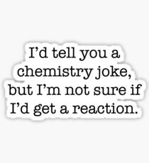 Chemistry Joke Sticker