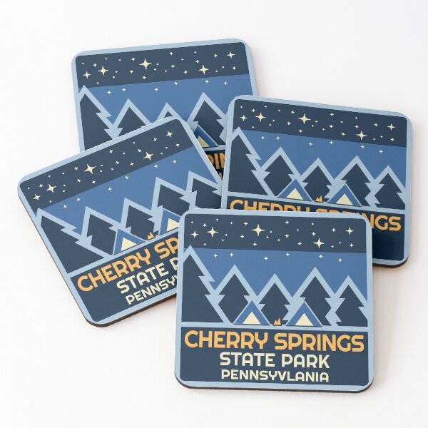 Item preview, Cherry Springs State Park PA Retro Patch Blue designed and sold by VanyaKar.