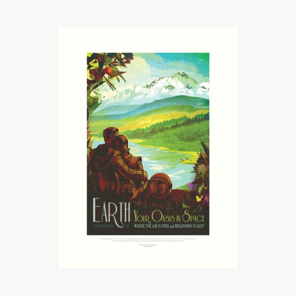 NASA JPL Space Tourism: Earth (8K resolution) Art Print