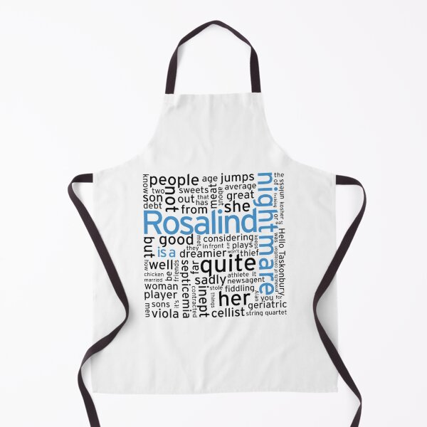 Item preview, Rosalind est un cauchemar Taskmaster blanc et bleu classique designed and sold by markeytaggw.