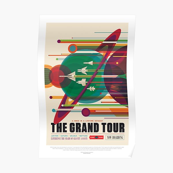 NASA JPL Space Tourism: The Grand Tour (8K resolution) Poster