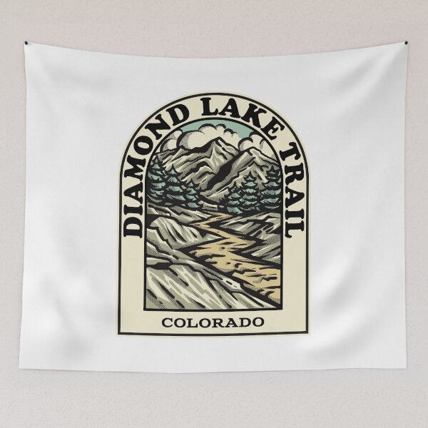 Item preview, Diamond Lake Trail Colorado hiking backpacking trail designed and sold by HalpinDesign.