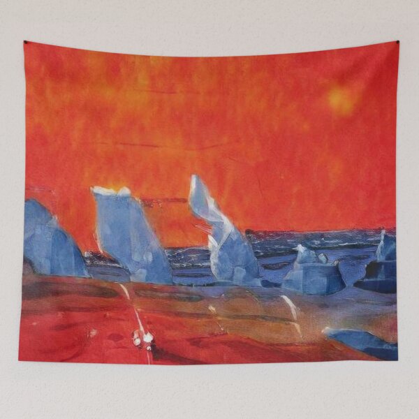 Item preview, Orange Abstract Landscape  designed and sold by CSturgill2.