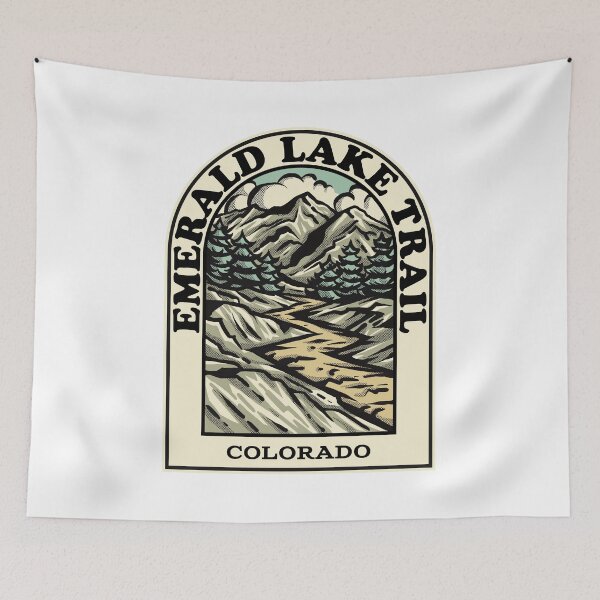 Item preview, Emerald Lake Trail Colorado hiking backpacking trail designed and sold by HalpinDesign.
