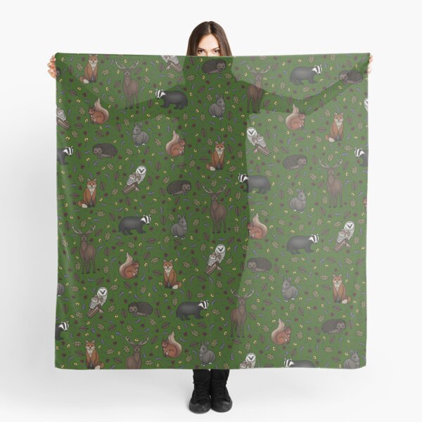 Item preview, British Woodland Animals, Forest Green  designed and sold by auristela.