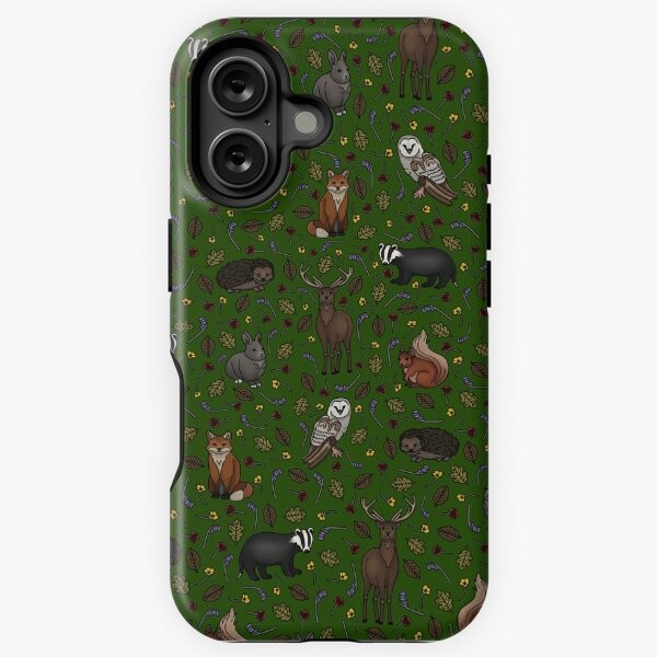 Item preview, British Woodland Animals, Forest Green  designed and sold by auristela.