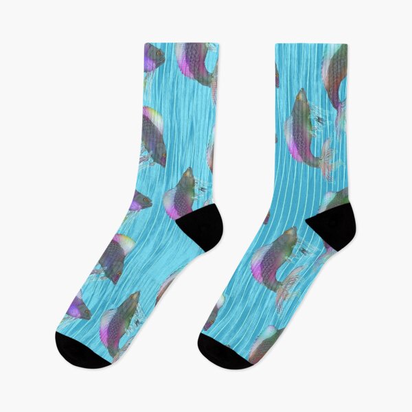 Item preview, Pattern - Jumping Fishes Rainbow designed and sold by Eejee-SK.