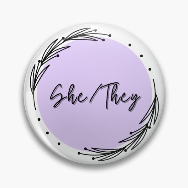 Artikelvorschau, Pronomen Pin: Sie/Sie entworfen und verkauft von studiousmage.