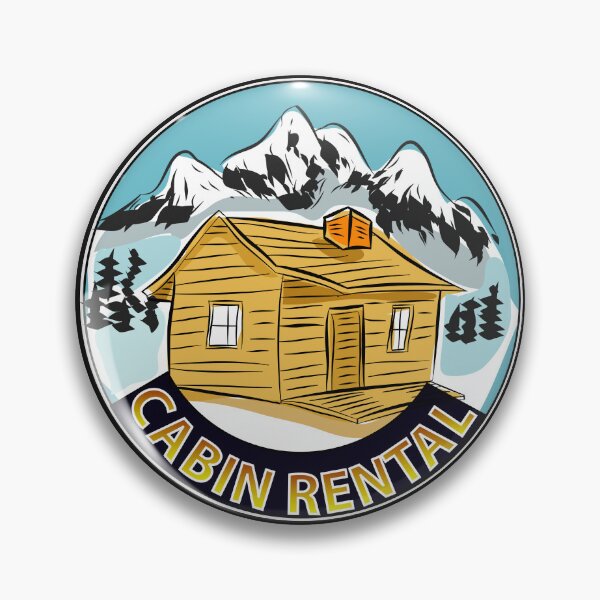 Item preview, Mountain Cabin Rental Badge designed and sold by karyalangit.