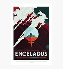 NASA JPL Space Tourism: Enceladus Photographic Print