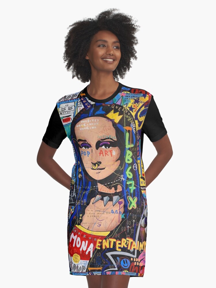 Mona lisa shop t shirt dress