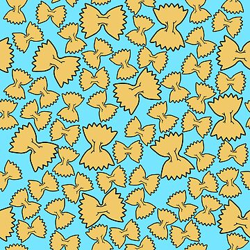Artwork thumbnail, Farfalle on Blue by NoSaysLion
