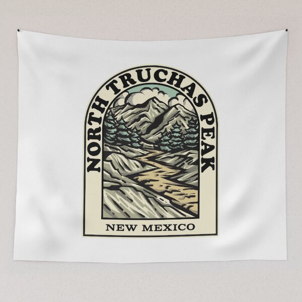 Item preview, North Truchas Peak New Mexico hiking backpacking trail designed and sold by HalpinDesign.