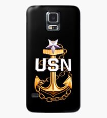 Funda/vinilo para Samsung Galaxy Ancla de oro ensuciado de suboficial mayor