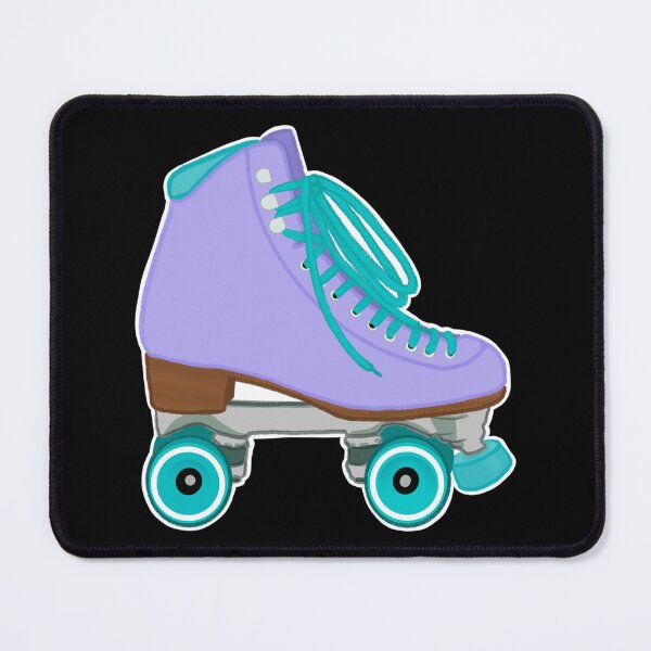 Item preview, Lilac And Teal Rollerskate Pastel Sticker designed and sold by ayeshadanaqws.