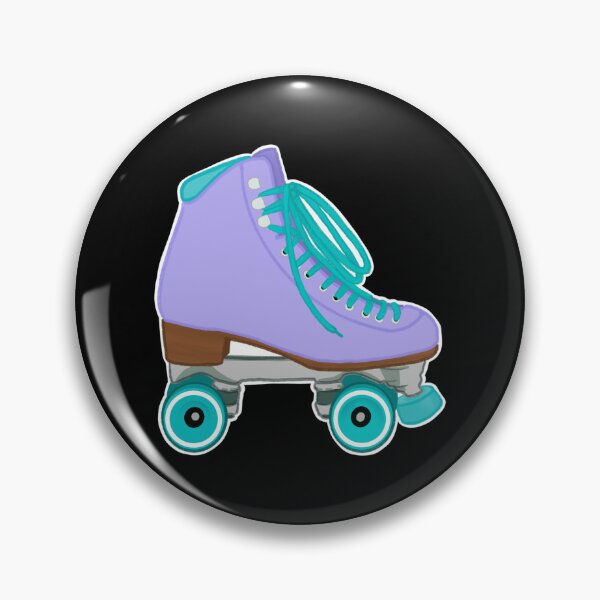 Item preview, Lilac And Teal Rollerskate Pastel Sticker designed and sold by ayeshadanaqws.