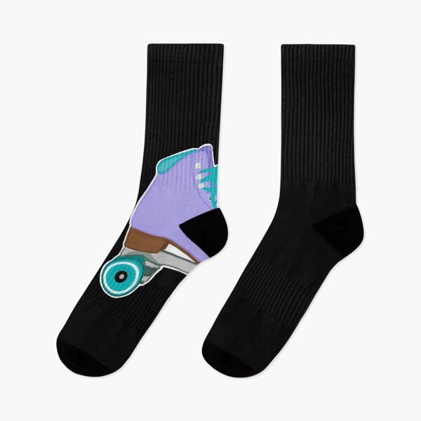 Item preview, Lilac And Teal Rollerskate Pastel Sticker designed and sold by ayeshadanaqws.