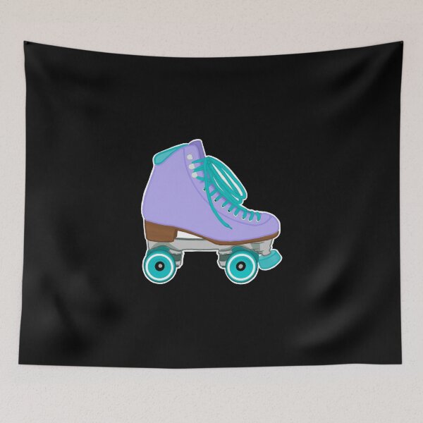 Item preview, Lilac And Teal Rollerskate Pastel Sticker designed and sold by ayeshadanaqws.