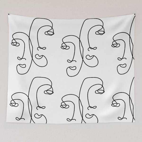 Item preview, Two-faced line art designed and sold by Binarali.