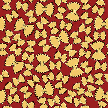 Artwork thumbnail, Farfalle on Red by NoSaysLion