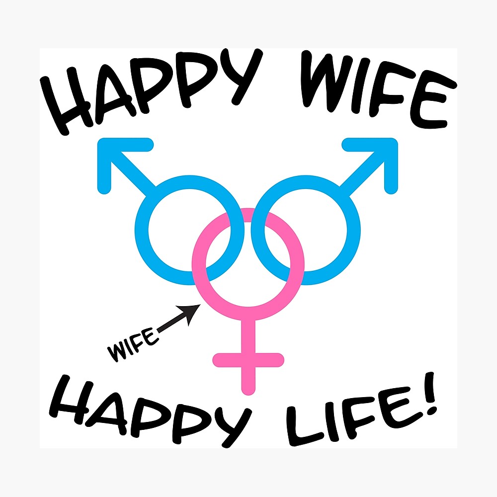 Happy Wife Happy Life Swinger MFM Threesome Swinger Lifestyle Design