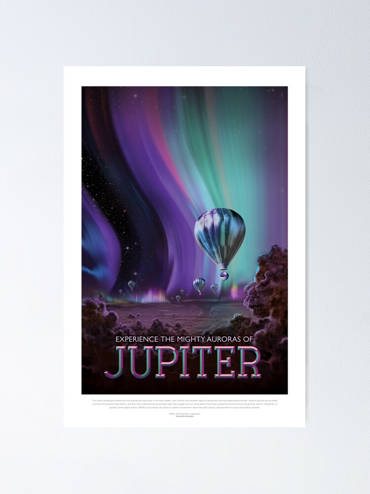 Poster ''NASA JPL Space Tourism: Jupiter (résolution 8K)' : autre vue