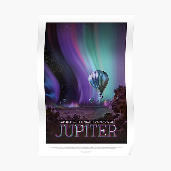 NASA JPL Space Tourism: Jupiter (résolution 8K) Poster
