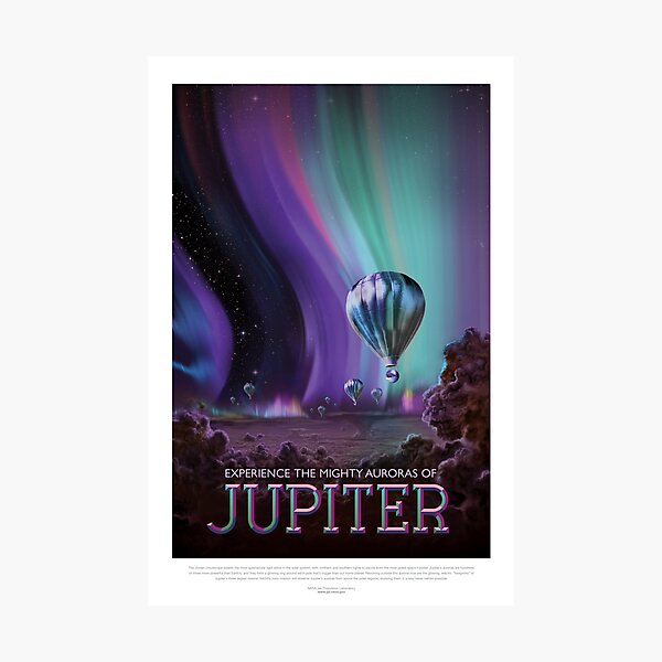 NASA JPL Space Tourism: Jupiter (8K resolution) Photographic Print