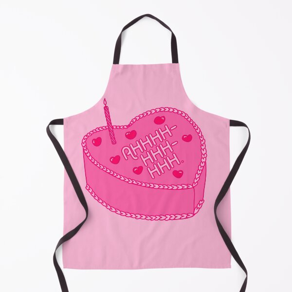 Item preview, Screaming heart-shaped pink birthday cake designed and sold by KaylieHArt.