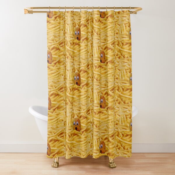 Mourning the French Fries, Funny, Joke, Potato, Potatoes, Fries Shower Curtain