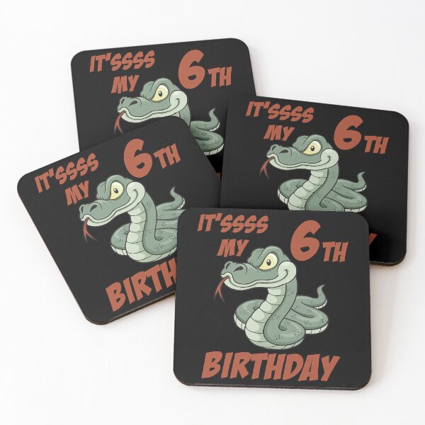 Item preview, Kids 6th Birthday Snake designed and sold by NelsonBoris.