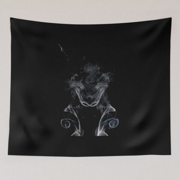 Item preview, smoke art raging bull Throw Pillow designed and sold by NelsonBoris.
