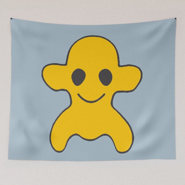 Item preview, yellow ghost cartoon character designed and sold by Vonalford.