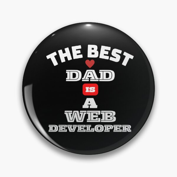 Item preview, The Best Dad and The Best Web Developer designed and sold by theredsharp.