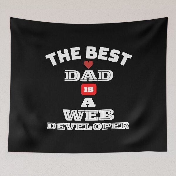 Item preview, The Best Dad and The Best Web Developer designed and sold by theredsharp.