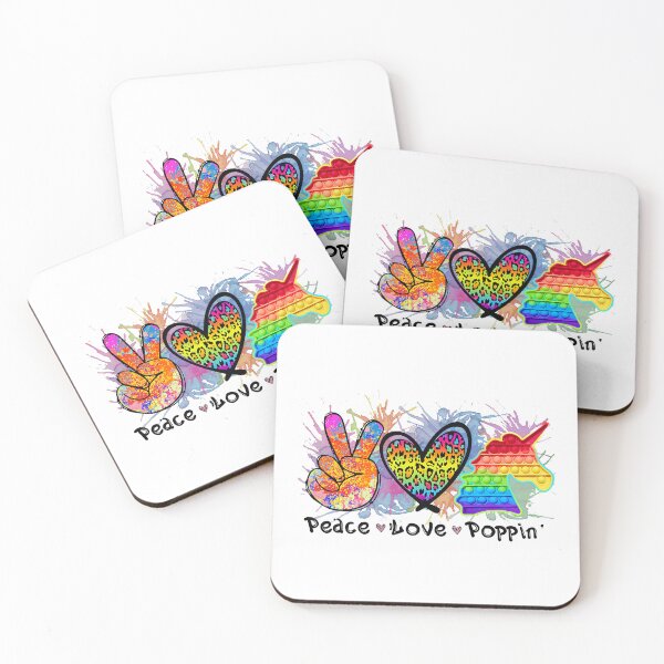 Item preview, Peace Love Unicorn Pop It Fidget Toy designed and sold by JuxNdx.