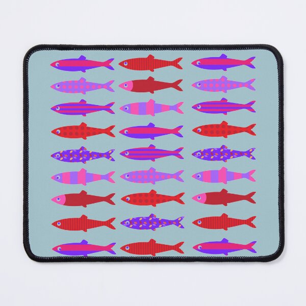 Item preview, Colorful fish school pattern designed and sold by Anna Lemos.