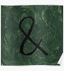 Green Ampersand (And symbol) Poster