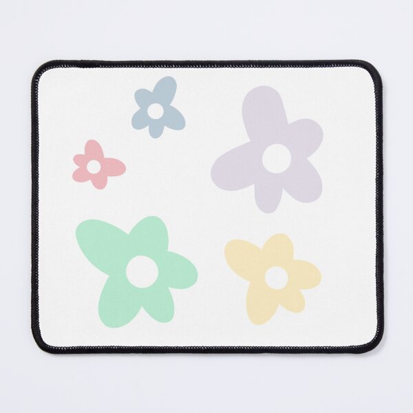 Item preview, puffy flowers - pastel colorway designed and sold by whitneyconner.